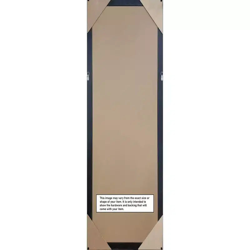 Specchio da porta a figura intera con cornice in legno verde acqua/grigio, rettangolare, per 1 persona, 17,5"L x 51,5"A