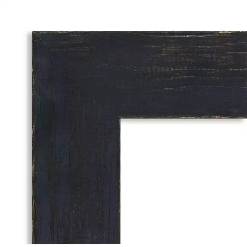 Specchio da Parete per Bagno in Legno Shiplap Navy/Shiplap White Petite Bevel – 1 Persona