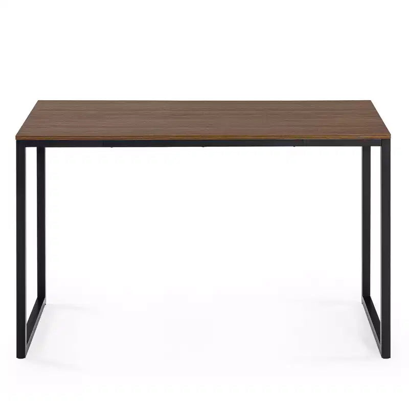 Scrivania con struttura metallica da 47'', marrone / naturale / bianco, singola