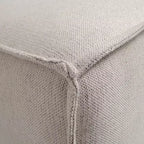 Poltrona Modulare Lato Destro Crema / Grigio Scuro / Grigio, Seduta Singola, Capacità 136 kg