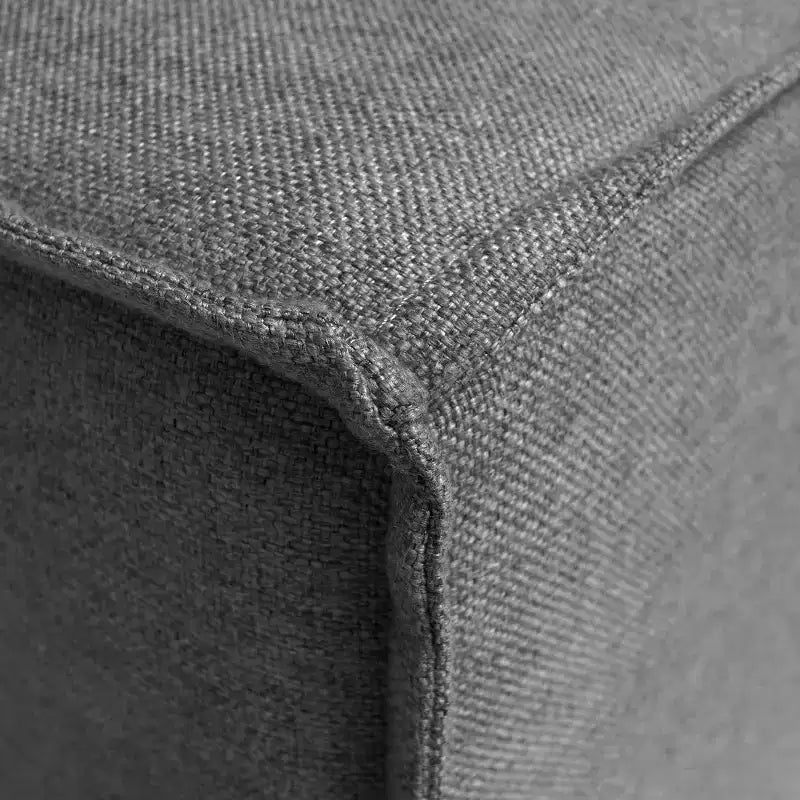 Poltrona Modulare Lato Destro Crema / Grigio Scuro / Grigio, Seduta Singola, Capacità 136 kg