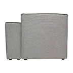 Poltrona Modulare Lato Destro Crema / Grigio Scuro / Grigio, Seduta Singola, Capacità 136 kg