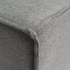 Poltrona Modulare Lato Destro Crema / Grigio Scuro / Grigio, Seduta Singola, Capacità 136 kg