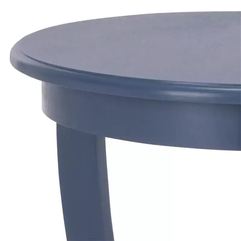 Round Pedestal Side Table with Lower Shelf – Multi-Color, Traditional Style, Single