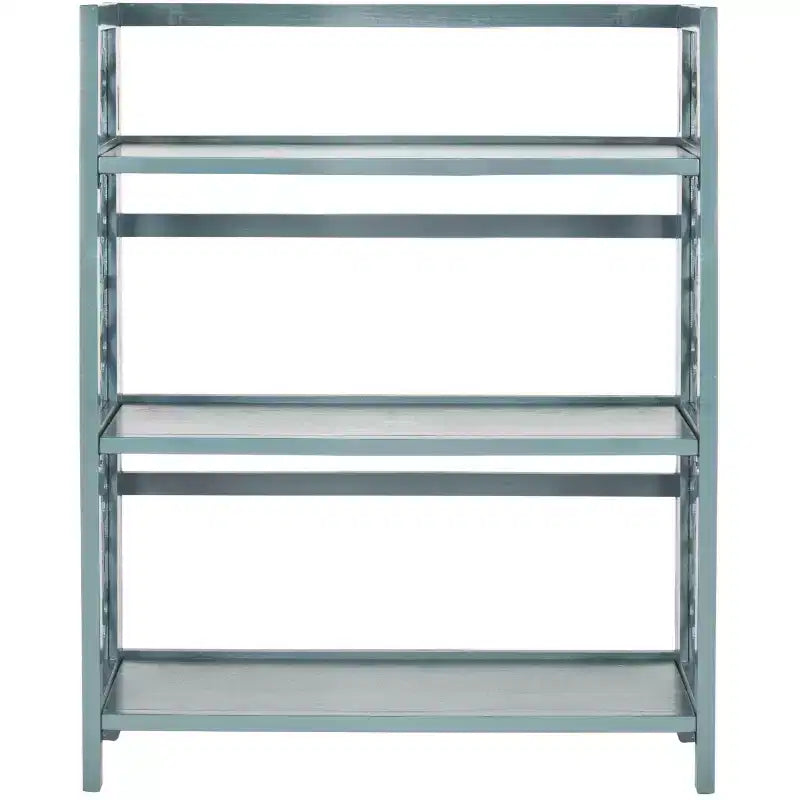 Antico Bianco / Nero / Celadon / Verde Acqua Libreria a giorno a 3 ripiani – Utente singolo